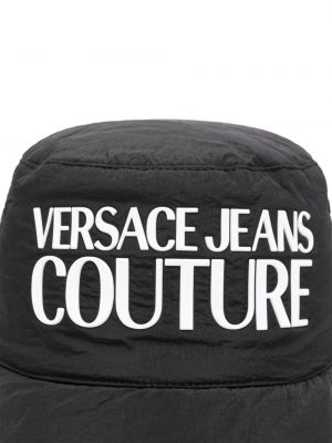Cepure ar apdruku Versace Jeans Couture melns