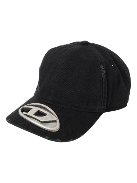 Cappello con visiera di cotone Diesel nero