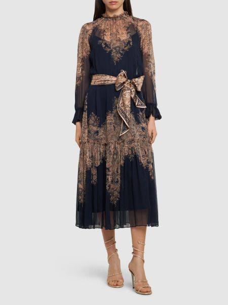 Midi suknele iš viskozės su paisley raštu Zimmermann