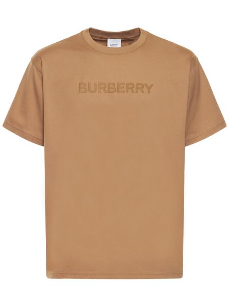 Camiseta de algodón de tela jersey Burberry
