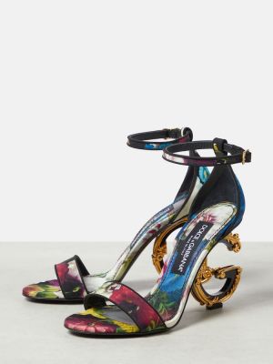 Sandale cu model floral Dolce&gabbana