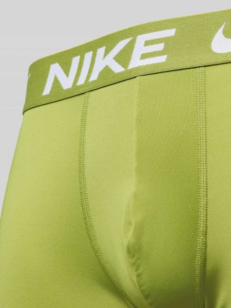 Bokserki slim fit z nadrukiem Nike zielone