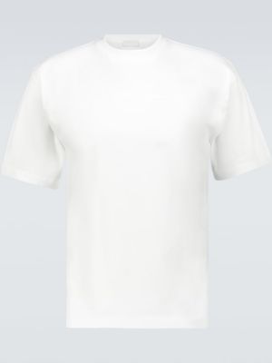 T-shirt di cotone Prada bianco