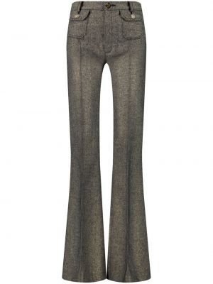 Pantalon taille haute large Giambattista Valli gris