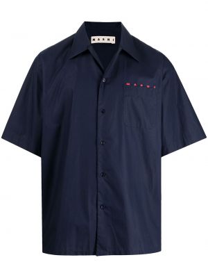 Camisa con bolsillos Marni azul