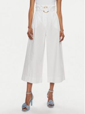 Culottes relaxed fit Pinko bílé