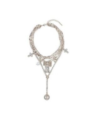 TWINSET Náhrdelník Collana 231TA4220 Stříbrná