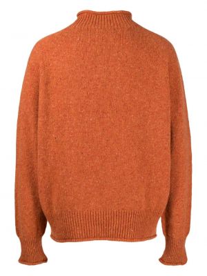 Dzianinowy sweter Ymc pomarańczowy