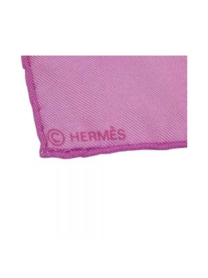 Jedwabna szal Hermès Vintage fioletowa