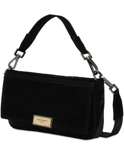 Nylónová nákupná taška Dolce & Gabbana čierna