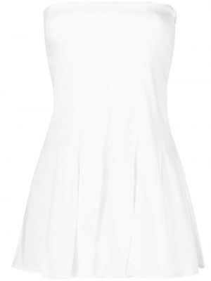 Плисирана коктейлна рокля Gimaguas бяло