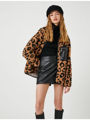 Hanorac cu imagine cu model leopard Koton