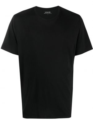 Jersey bombažna majica Vince črna