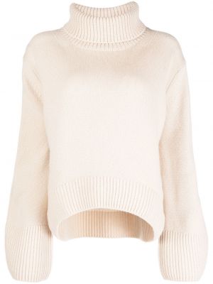 Pull col roulé col roulé Galvan London beige