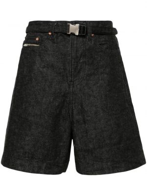 Shorts en jean Sacai noir