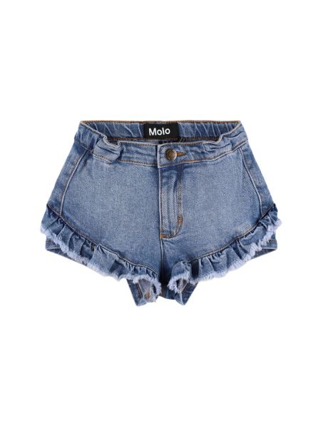 Bomull jeans-shorts for jenter Molo