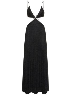 Макси рокля Oséree Swimwear черно