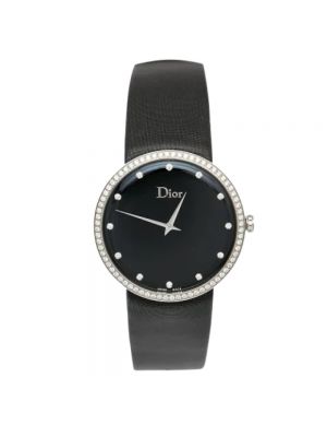 Zegarek ze stali chirurgicznej Dior Vintage czarny