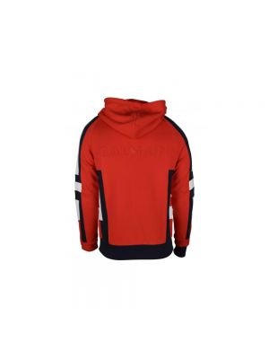 Sweter bawełniany z kapturem Balmain czerwony