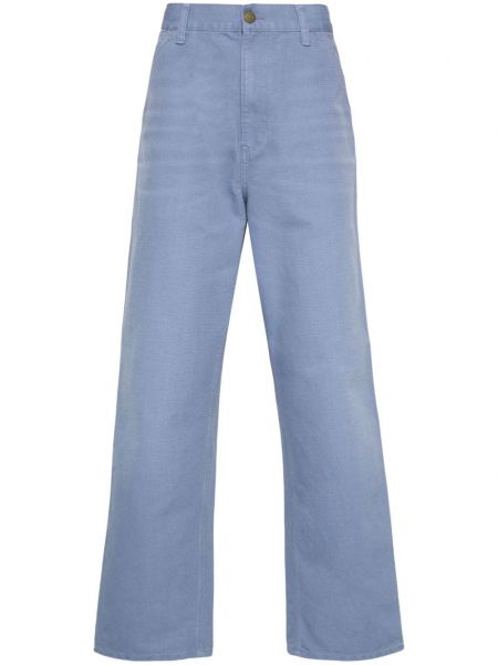 Rovné kalhoty Carhartt Wip modré