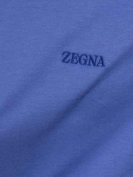 Camiseta de algodón Zegna azul