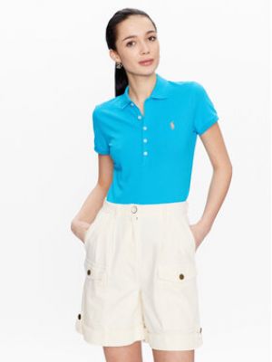 Slim fit svetr Polo Ralph Lauren modrý