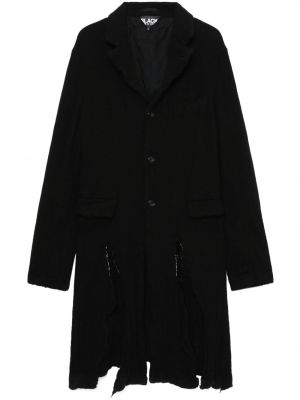 Viseltes hatású kabát Black Comme Des Garçons fekete