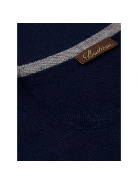 Suéter de lana de lana merino Stenströms azul