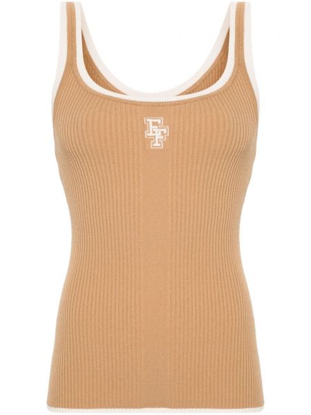 Tanktop Elisabetta Franchi brun