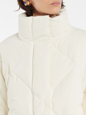 Pikowana kurtka puchowa Stand Studio biała