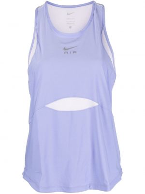 Tank top med print Nike lilla