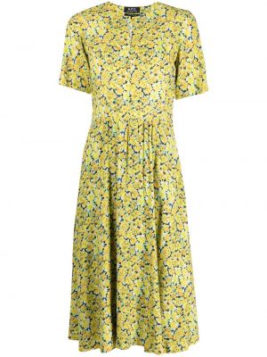 Trykt floral dress A.p.c. gul