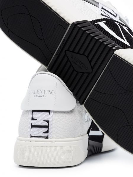 Sneakersy skórzane Valentino białe