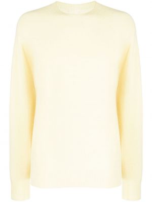Кашмирен вълнен пуловер Jil Sander жълто