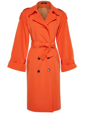 Oversize палто Trendyol оранжево
