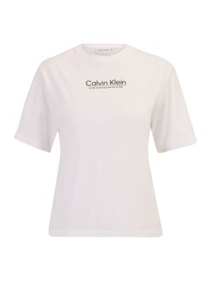 Relaxed fit marškinėliai Calvin Klein balta
