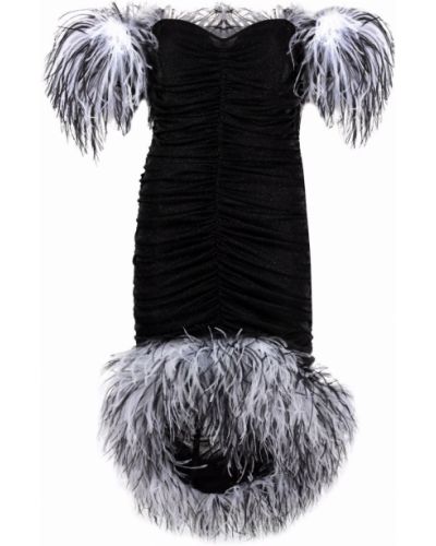 Vestido de cóctel de lana Nervi negro