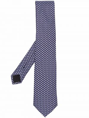 Corbata con estampado con estampado geométrico Boss Hugo Boss azul