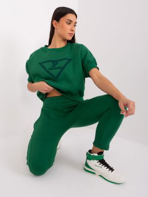 Melegítő szett Fashionhunters zöld