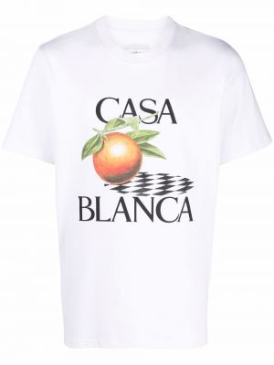 Camiseta manga corta Casablanca blanco