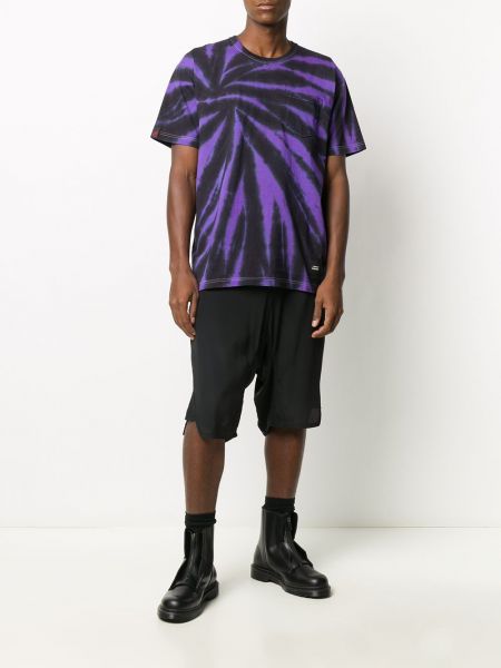 T-shirt à imprimé tie dye Neighborhood violet