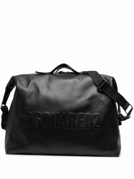 Lær veske Dsquared2 svart