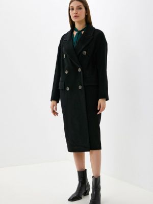 Двубортное пальто Belucci черное