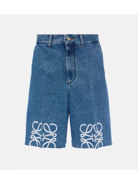 Shorts di jeans Loewe blu