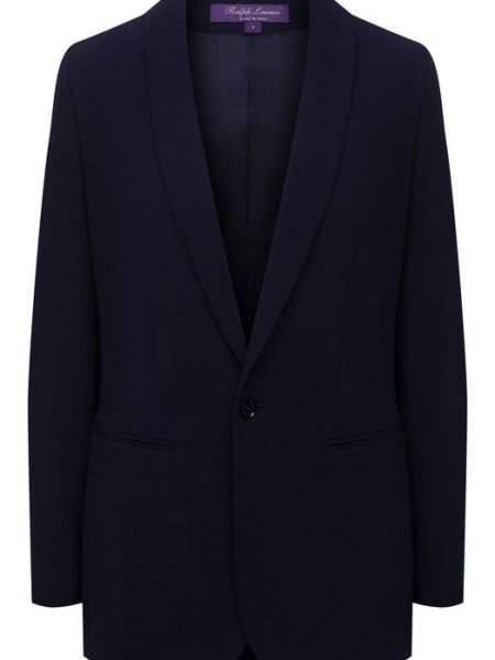 Шерстяной пиджак Ralph Lauren синий
