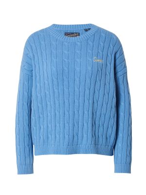 Пуловер Superdry синьо