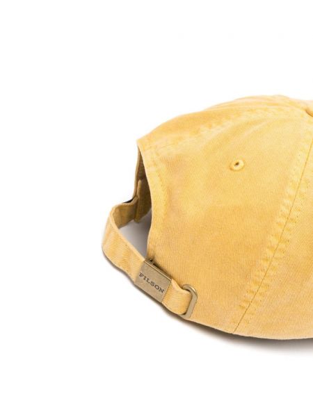 Haftowana czapka z daszkiem Filson żółta