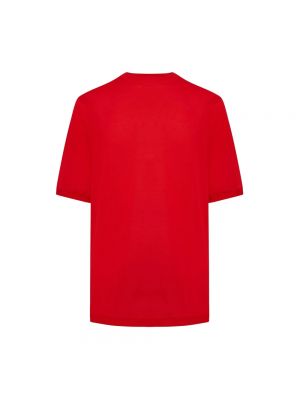 Koszulka bawełniana Kiton czerwona