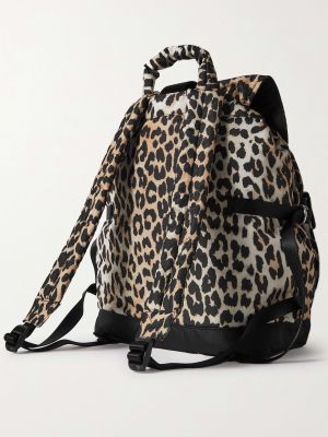 Леопардовый рюкзак с принтом Ganni