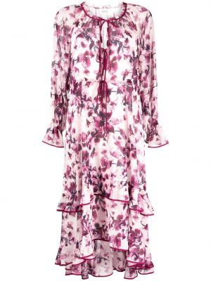 Φλοράλ μάξι φόρεμα με σχέδιο Marchesa Rosa